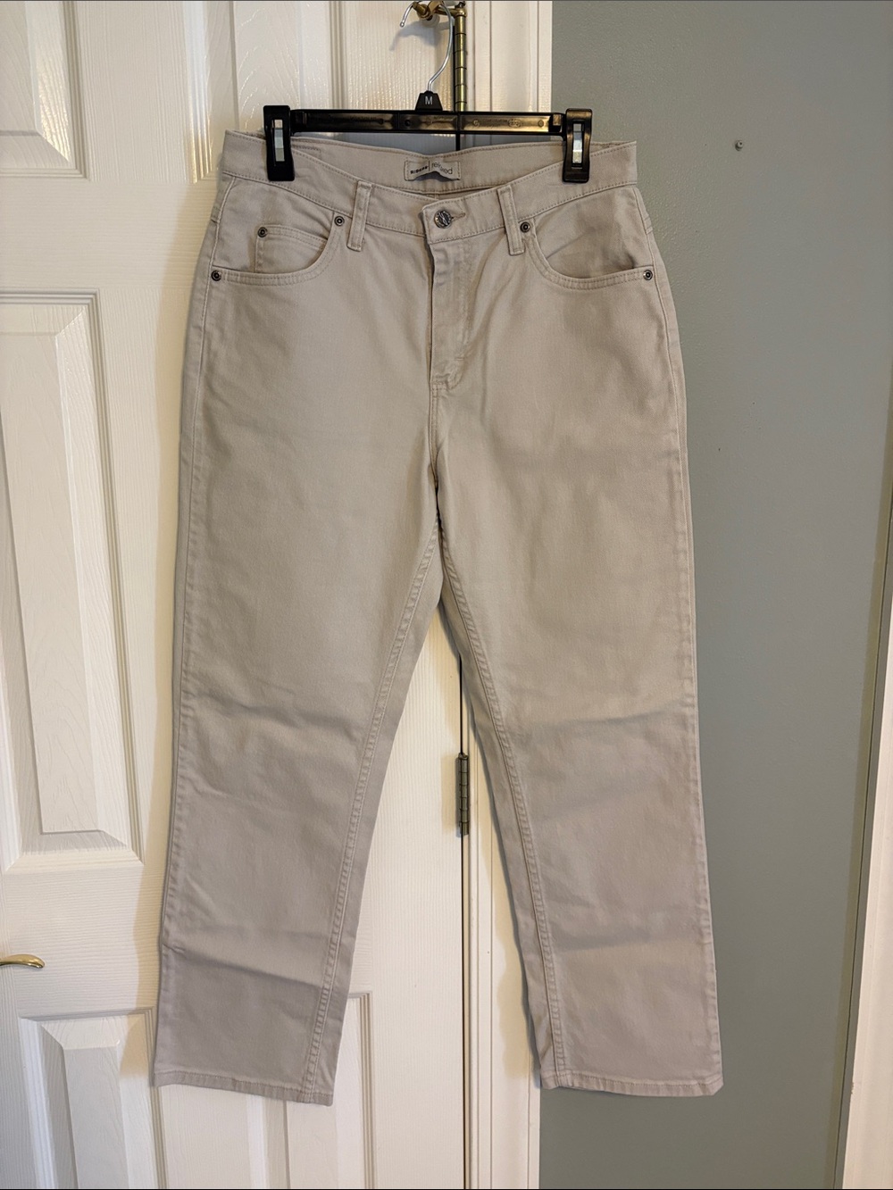 Relaxed Fit Jeans - Light Beige